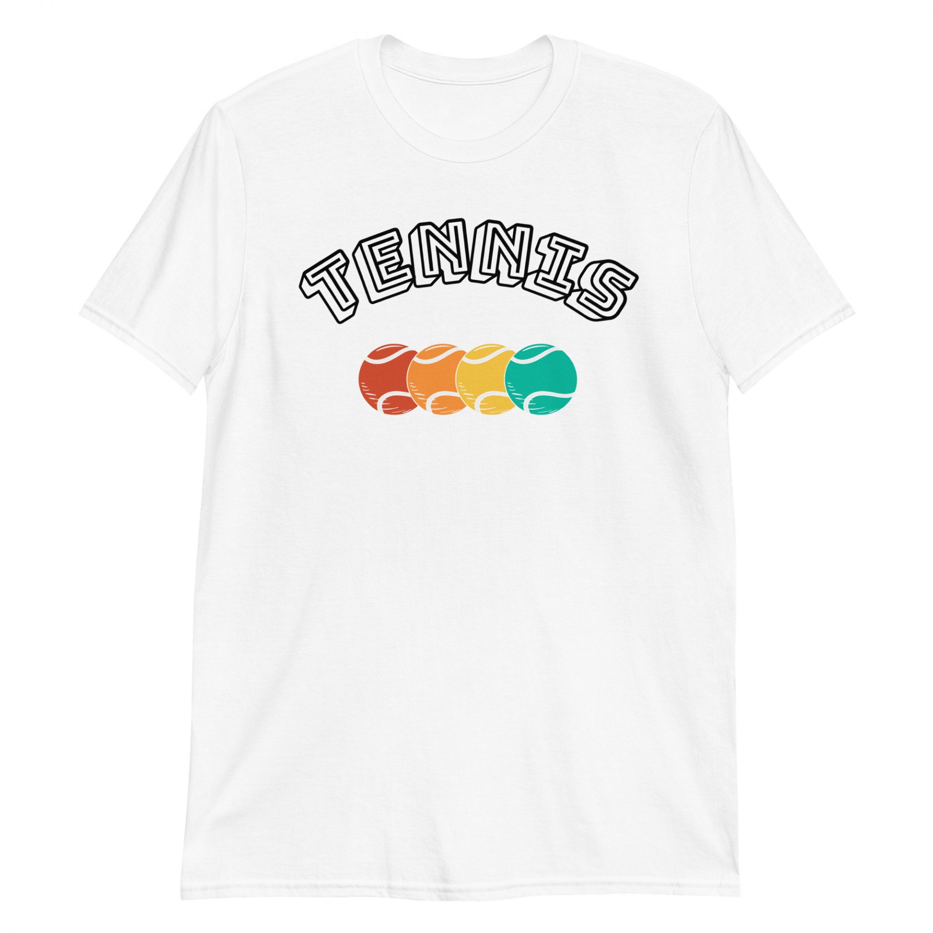 T-shirt Bio Unisexe “Tennis Balle Color”