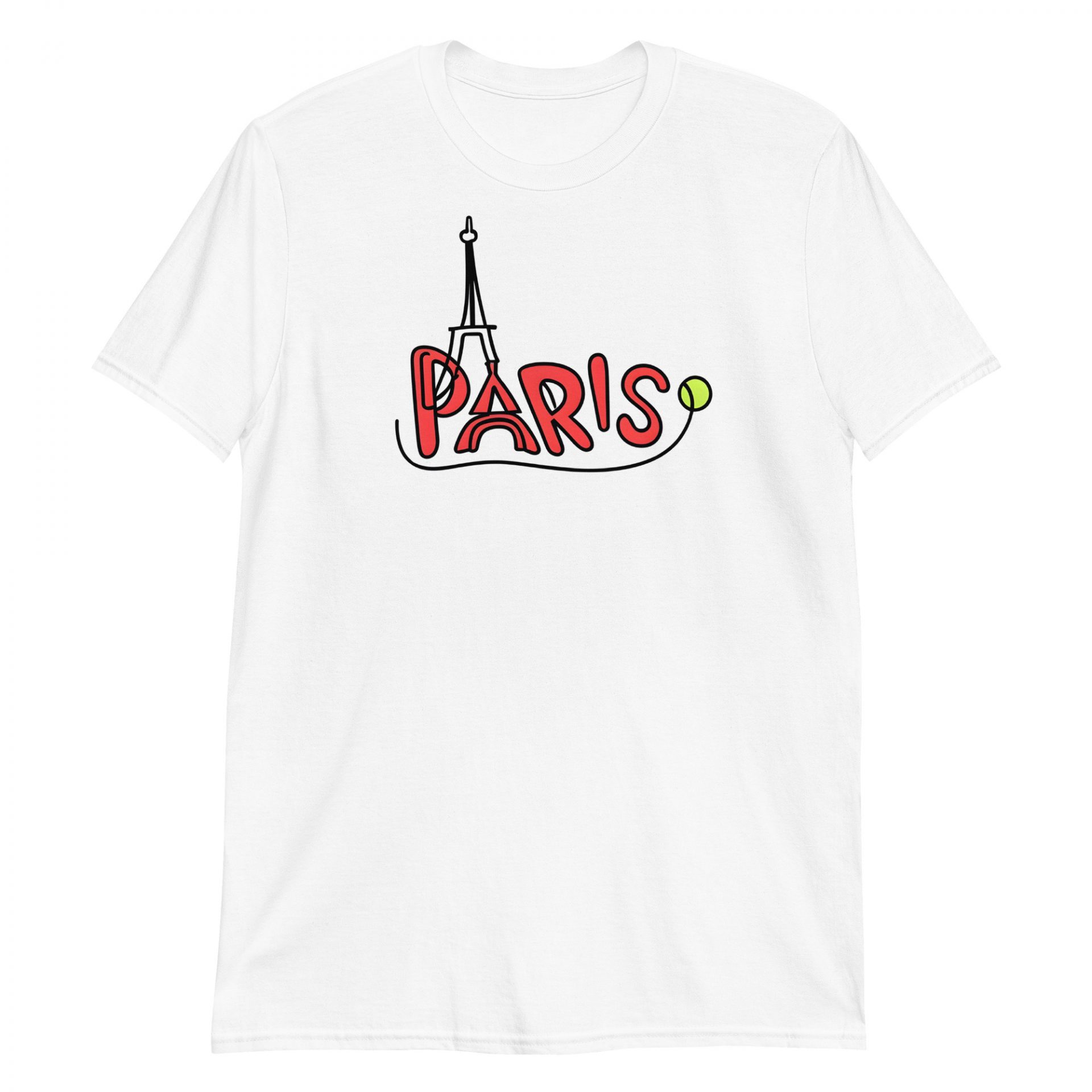 T-shirt Unisexe Manches Courtes “Tennis Paris”
